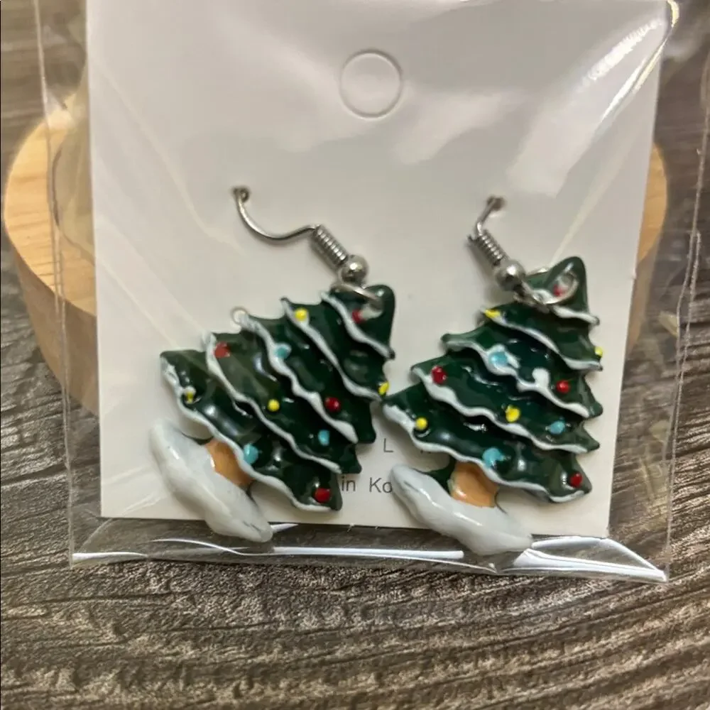 Christmas‎ Tree Earrings